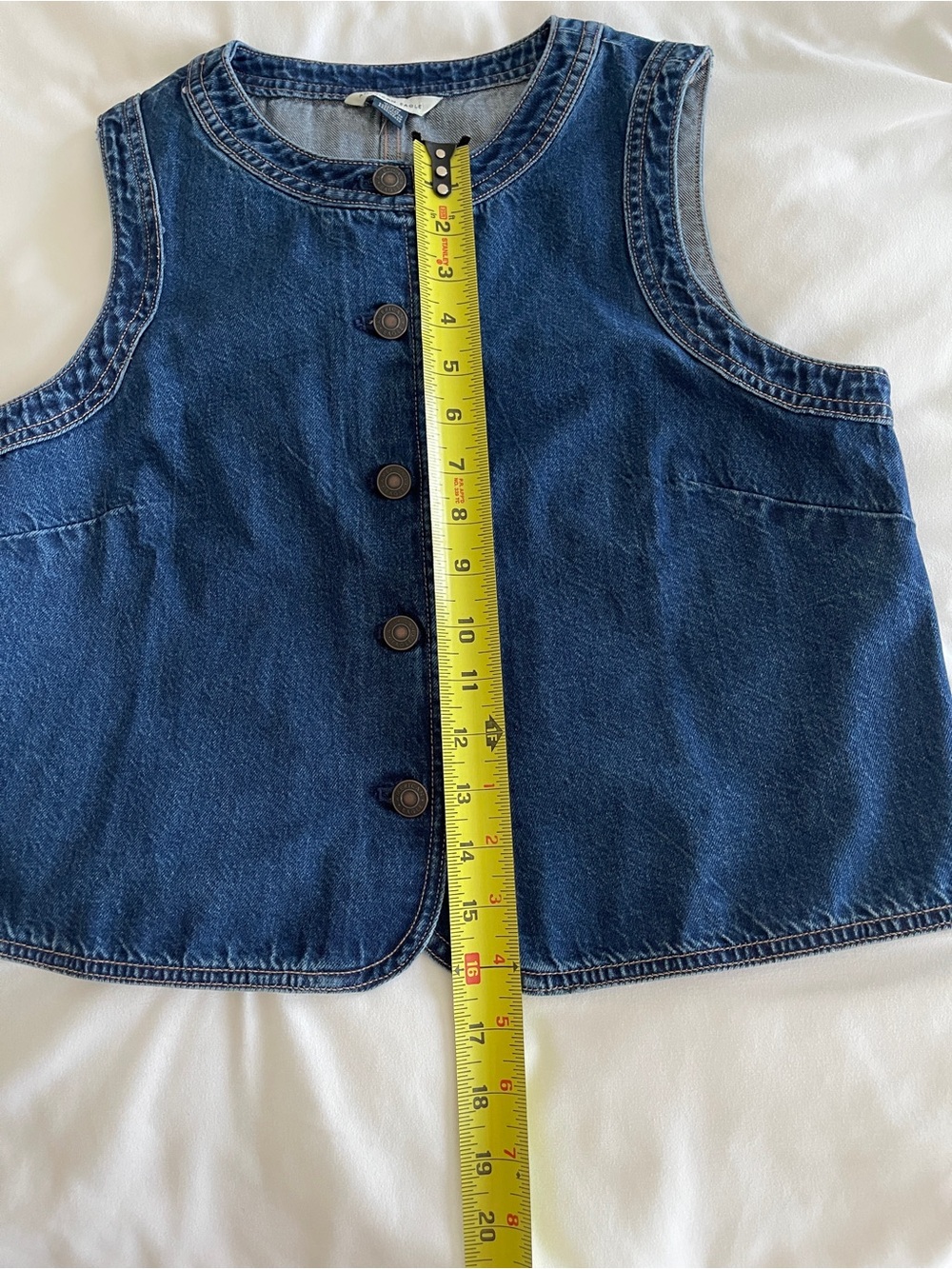 NWT American Eagle Denim Vest - Picture 9 of 11